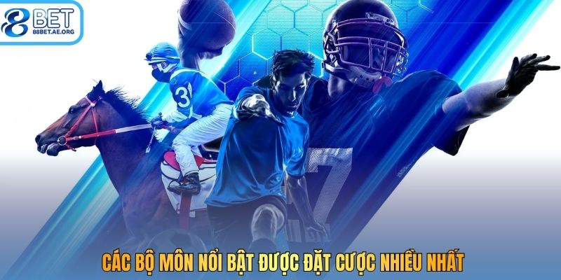Các bộ môn nổi bật được đặt cược nhiều nhất